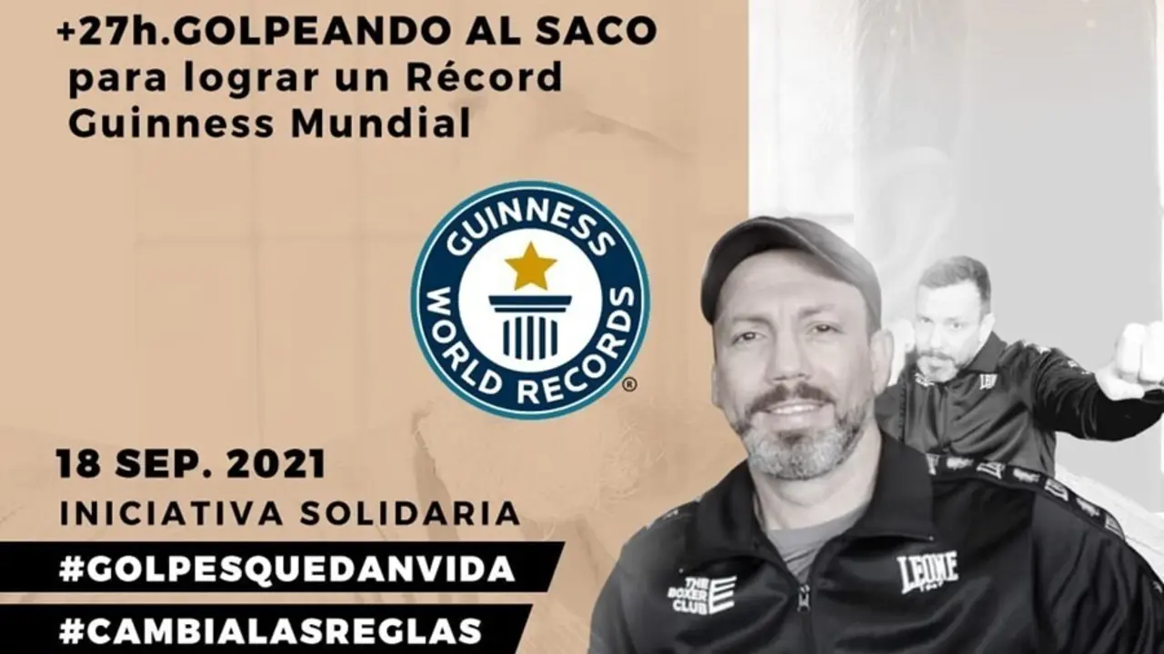 Un entrenador de boxeo de The Boxer Club tratar&aacute; de romper el Guinness golpeando el saco 27 horas con fines solidarios