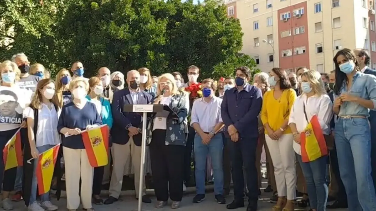 La AVT homenajea a las v&iacute;ctimas del terrorismo en Madrid.