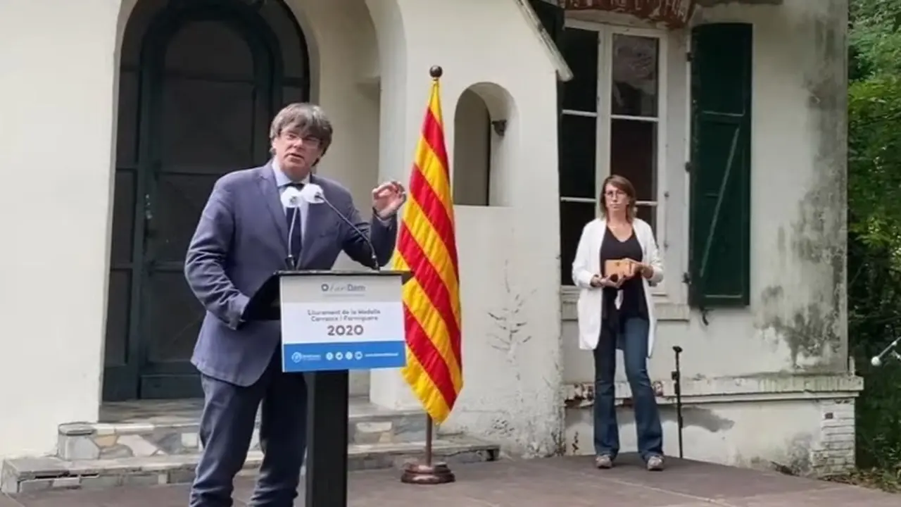 El expresidente de la Generalitat y l&iacute;der de Junts, Carles Puigdemont