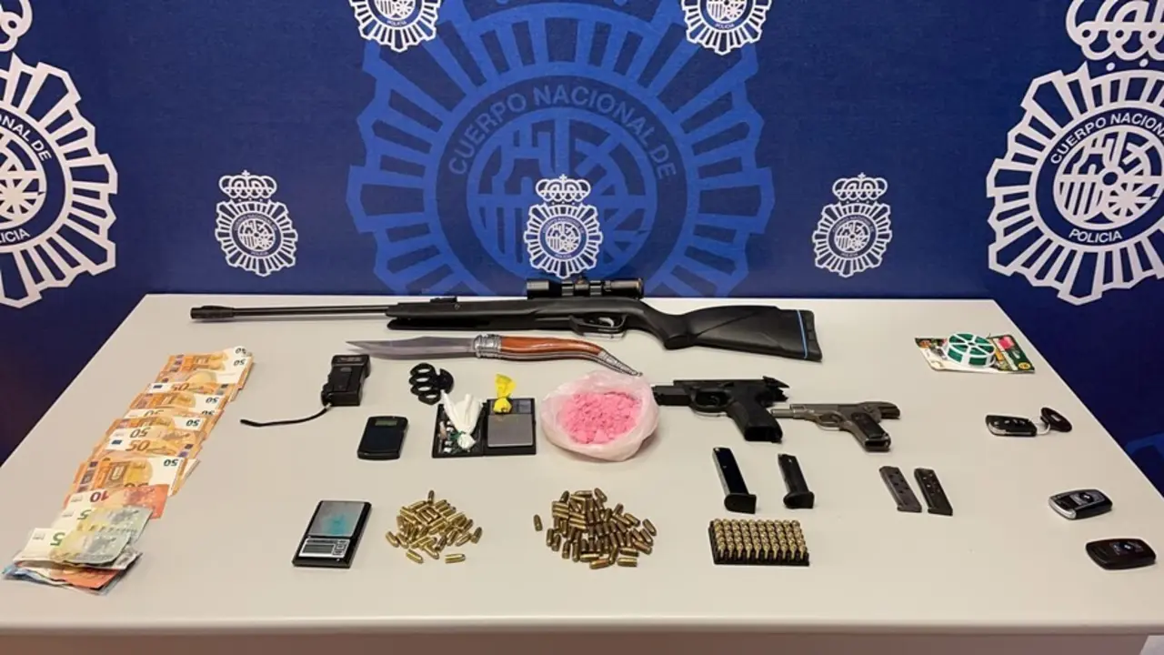 Material intervenido por la Polic&iacute;a Nacional