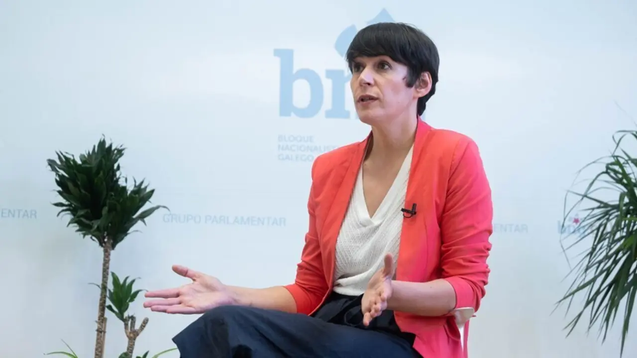 Archivo - La portavoz nacional del BNG, Ana Pont&oacute;n, durante una entrevista para Europa Press en el Parlamento de Galicia, a 15 de julio de 2021, en Santiago de Compostela, A Coru&ntilde;a, Galicia (Espa&ntilde;a).