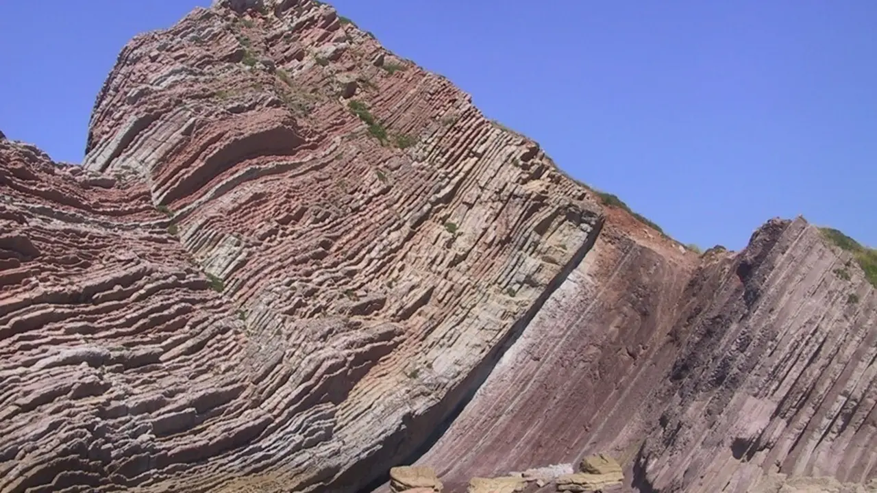 Acantilados de Zumaia (Guip&uacute;zcoa)