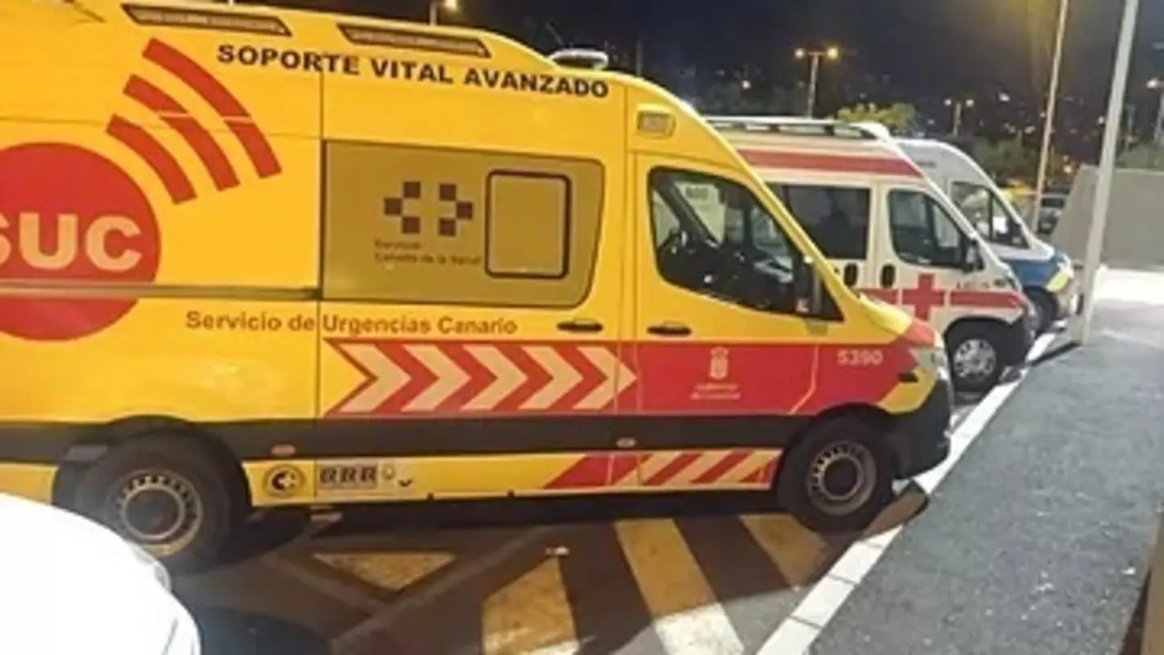Una ambulancia del Servicio de Urgencias Canario.