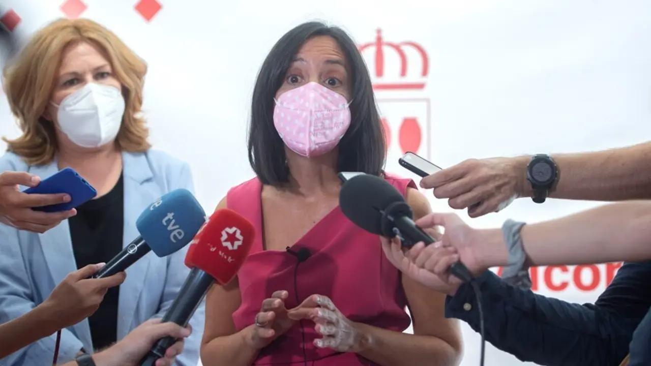 La delegada del Gobierno en Madrid, Mar&iacute;a de las Mercedes Gonz&aacute;lez Fern&aacute;ndez, ofrece declaraciones a los medios.