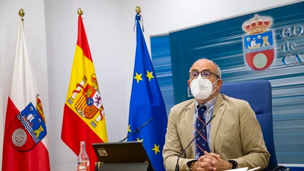 El consejero de Sanidad, Miguel Rodr&iacute;guez, informa, en rueda de prensa, de los acuerdos del Consejo de Gobierno.
nr
22 abr 21