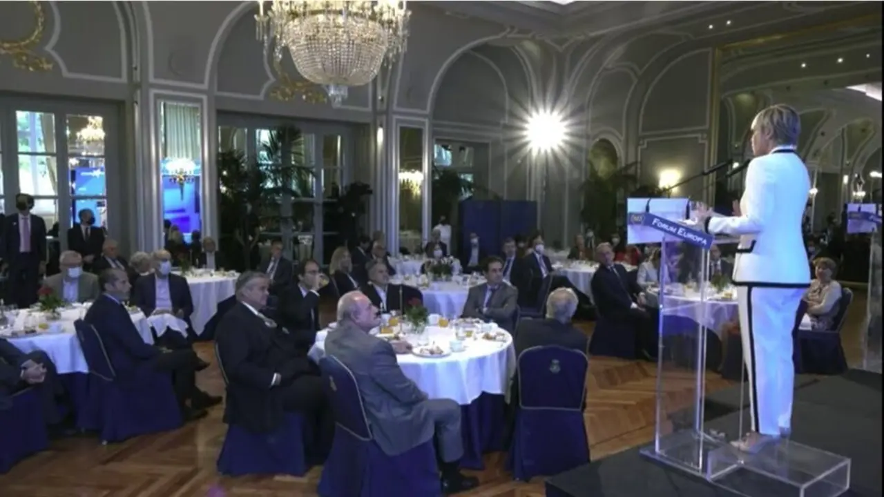 La secretaria de Estado de Digitalizaci&oacute;n e Inteligencia Artificial, Carme Artigas, este martes 21 de septiembre en un desayuno organizado por Nueva Econom&iacute;a Forum en Madrid.