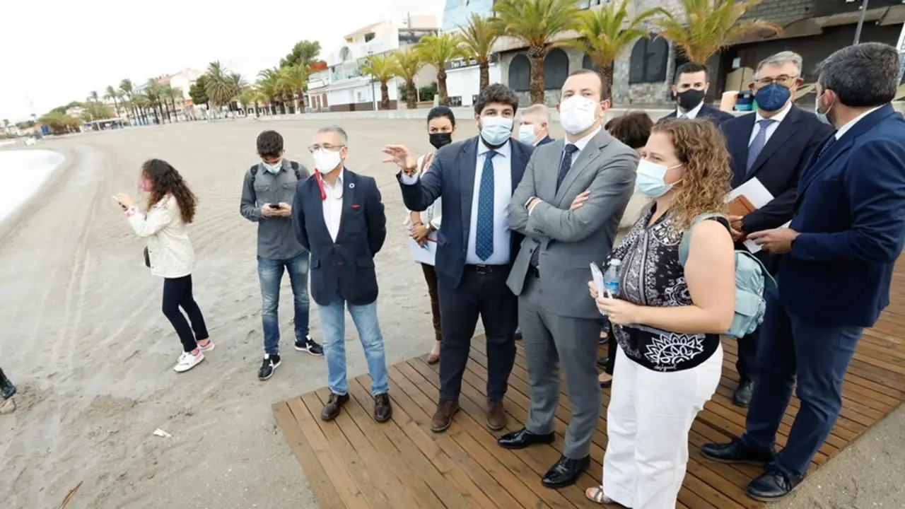 El presidente de la Comunidad, Fernando L&oacute;pez Miras, sobre su reuni&oacute;n con el comisario europeo de Medio Ambiente, Oc&eacute;anos y Pesca, Virginijus Sinkevicius, para analizar la situaci&oacute;n del Mar Menor