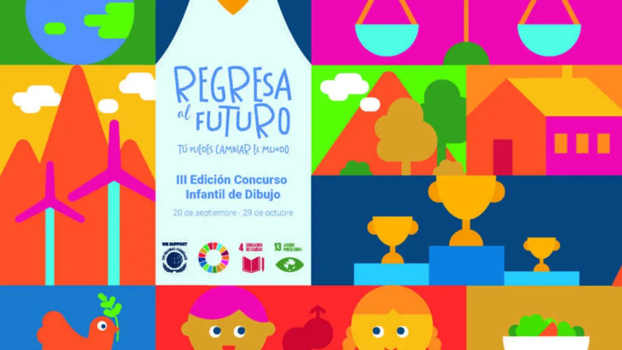 Cartel de la convocatoria del concurso 'Regresa al futuro'