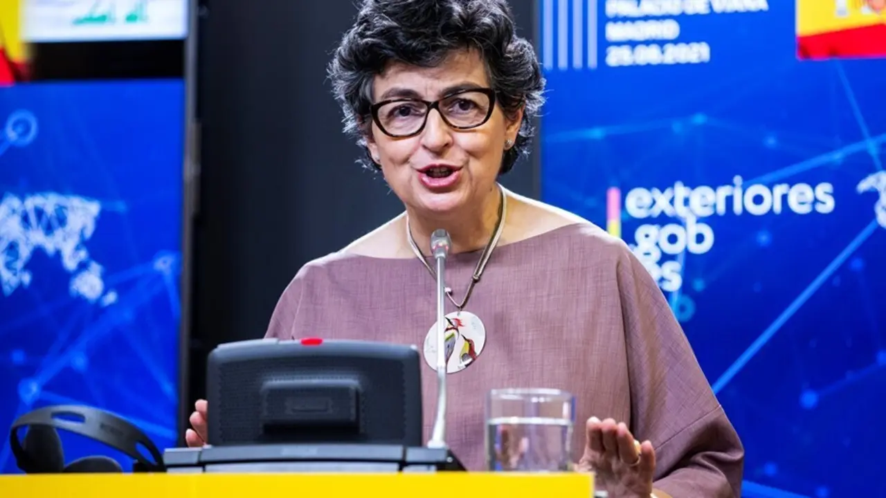 Archivo - La ex ministra de Exteriores Arancha Gonz&aacute;lez Laya