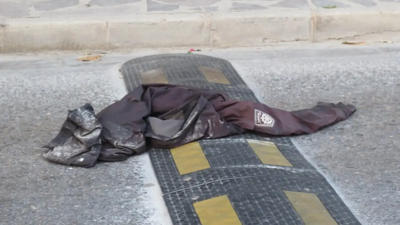 Archivo - Imagen de archivo de una chaqueta de uno de los migrantes de origen subsahariano, despu&eacute;s de haber saltado la valla con Marruecos, el pasado 22 de julio