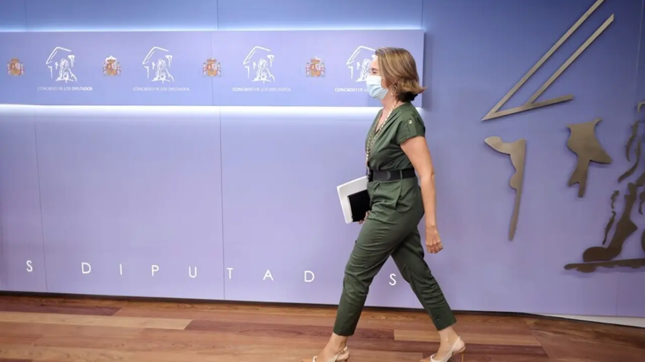 La portavoz del PP en el Congreso, Cuca Gamarra, a su llegada a una rueda de prensa posterior a una Junta de Portavoces en el Congreso de los Diputados, a 14 de septiembre, en Madrid (Espa&ntilde;a).