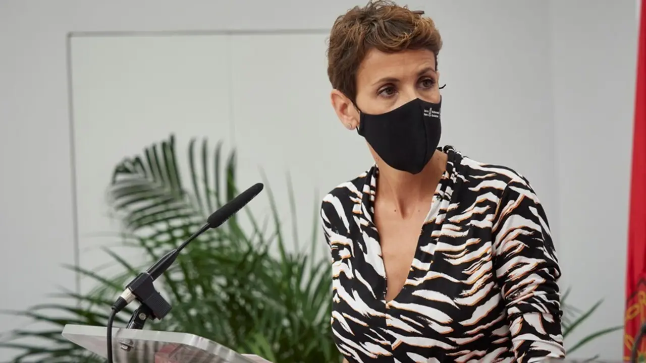 La presidenta de Navarra, Mar&iacute;a Chivite