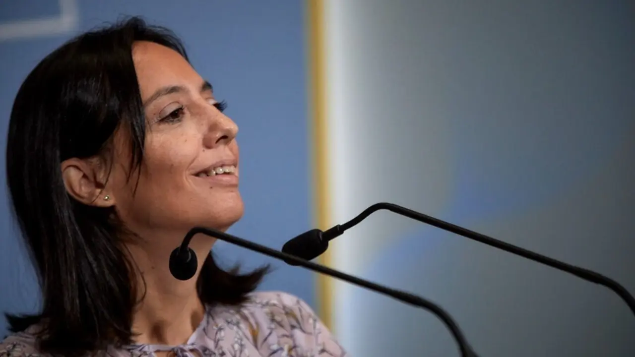 La delegada del Gobierno en la Comunidad de Madrid, Mercedes Gonz&aacute;lez, ofrece un rueda de prensa en la sede de la Delegaci&oacute;n