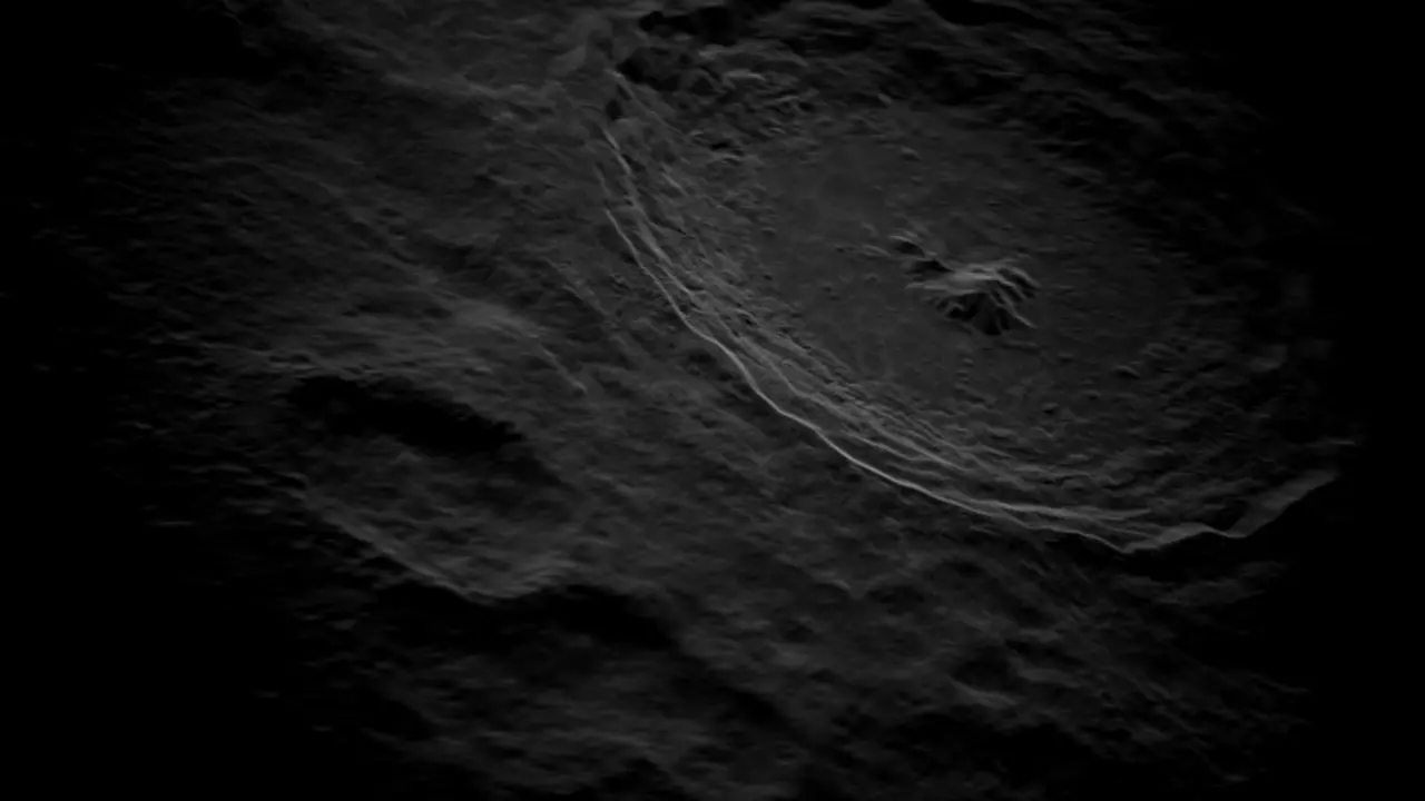 Nueva tecnolog&iacute;a de radar ofrece esta visi&oacute;n del cr&aacute;ter lunar Tycho desde la superficie terrestre