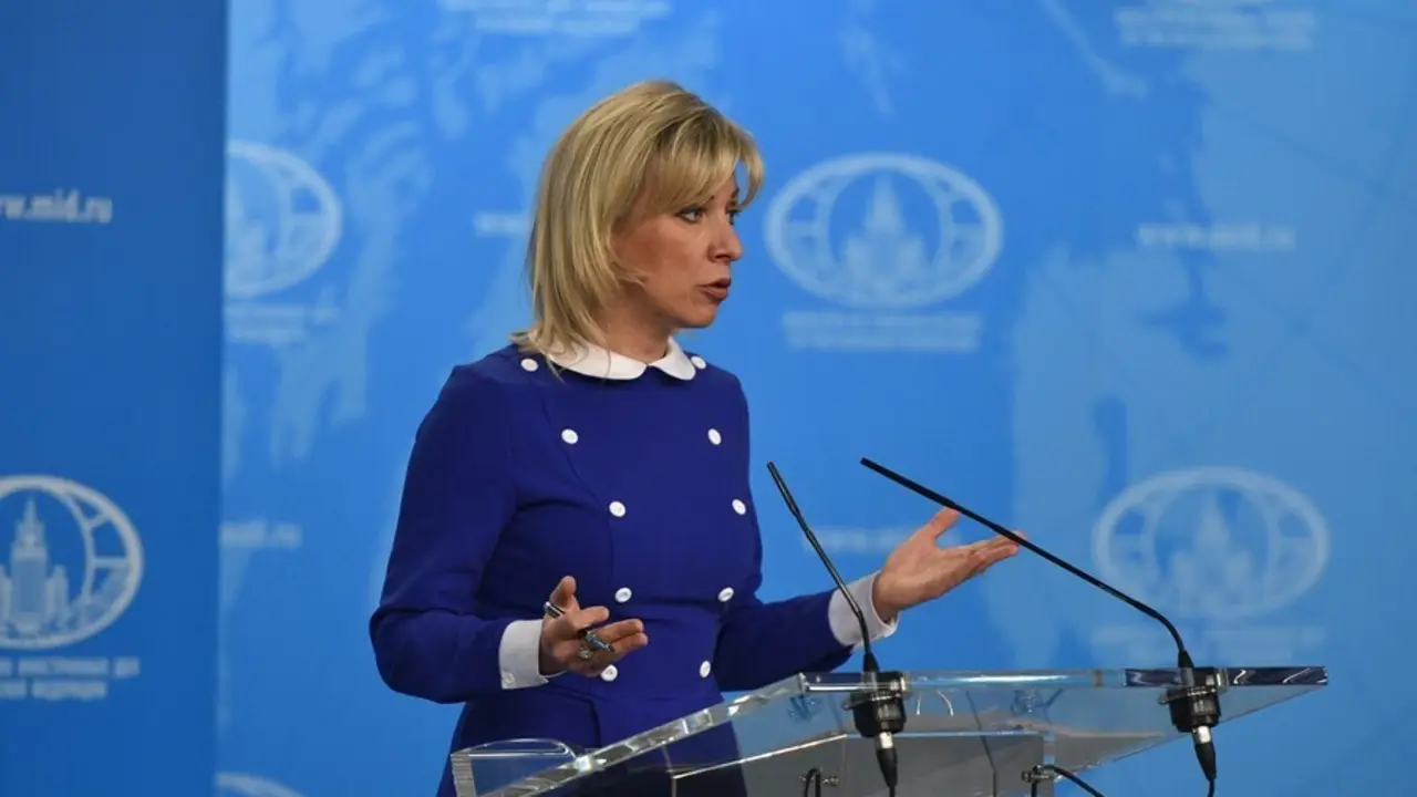 Archivo - La portavoz del Ministerio de Exteriores de Rusia, Maria Zajarova