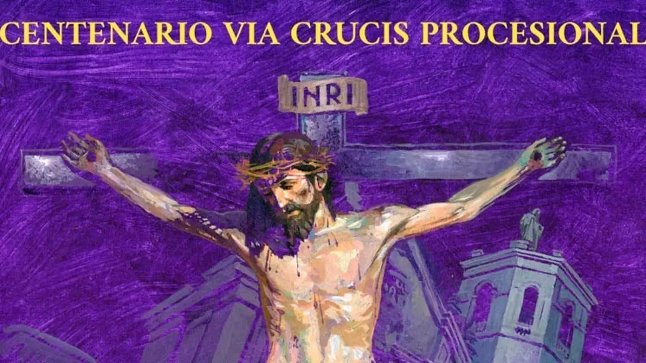 V&iacute;a Crucis Procesional de la Cofrad&iacute;a de Jes&uacute;s Nazareno.