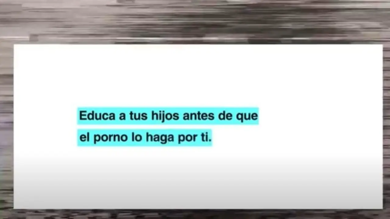Imagen del spot de la campa&ntilde;a  de la FAD  para la prevenci&oacute;n del consumo de pornograf&iacute;a por menores.
