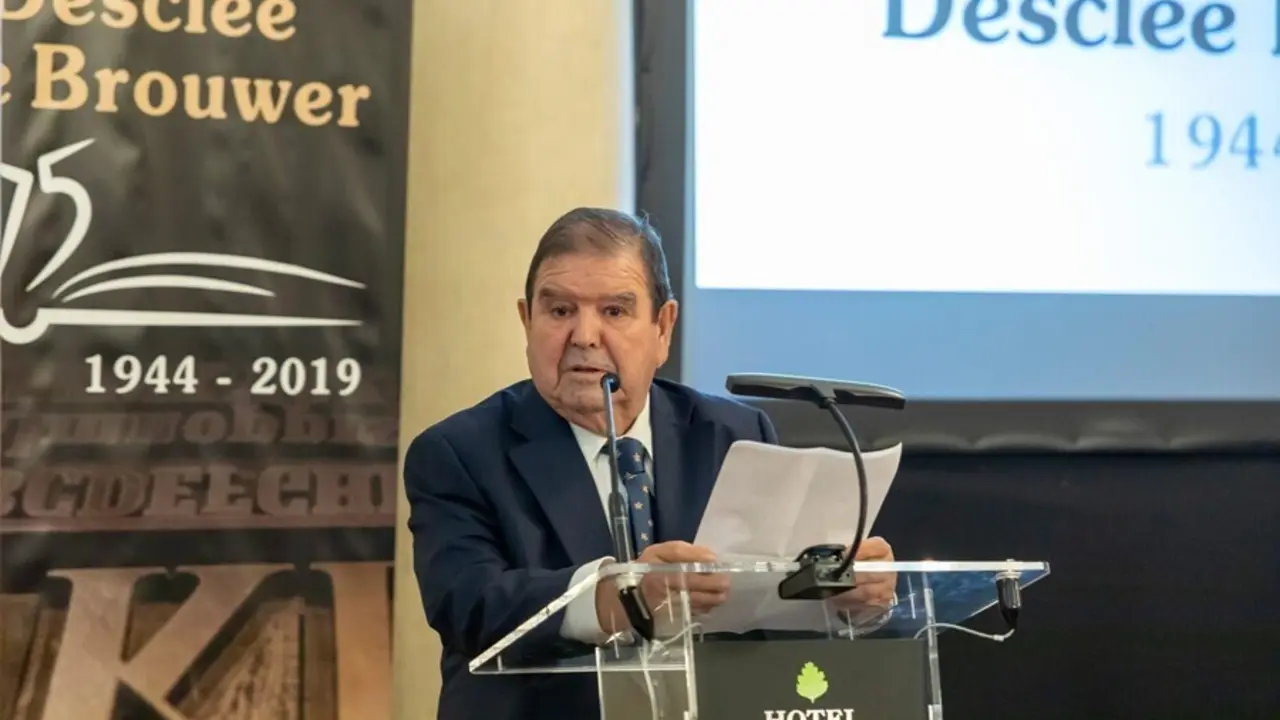 El presidente de la editorial Descl&eacute;e De Brouwer, Javier Gogeascoechea Arrien