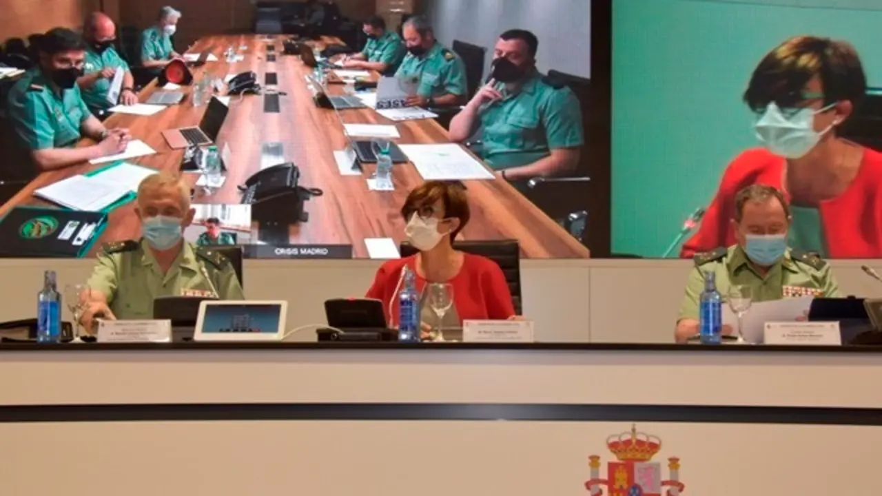 Archivo - La directora general de la Guardia Civil, Mar&iacute;a G&aacute;mez, preside el Consejo del Instituto Armado celebrado en junio de 2021