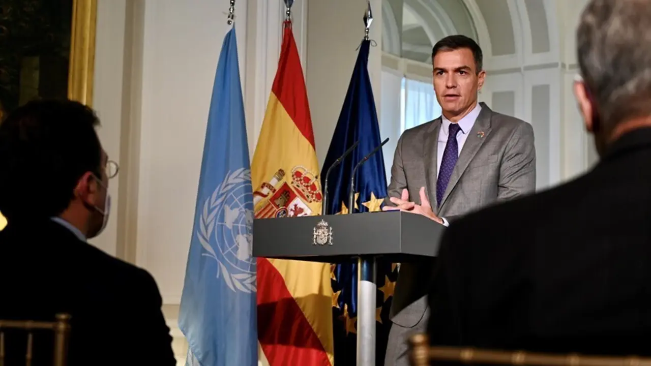 El presidente del Gobierno, Pedro S&aacute;nchez, en Nueva York.