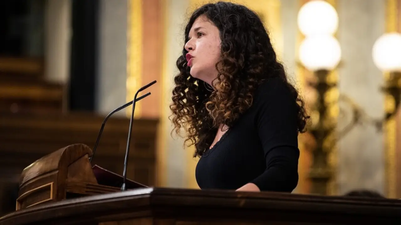 La portavoz adjunta de Unidas Podemos en el Congreso, Sof&iacute;a Fern&aacute;ndez Casta&ntilde;&oacute;n.