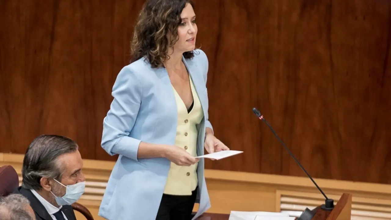 La presidenta de la Comunidad de Madrid, Isabel D&iacute;az Ayuso