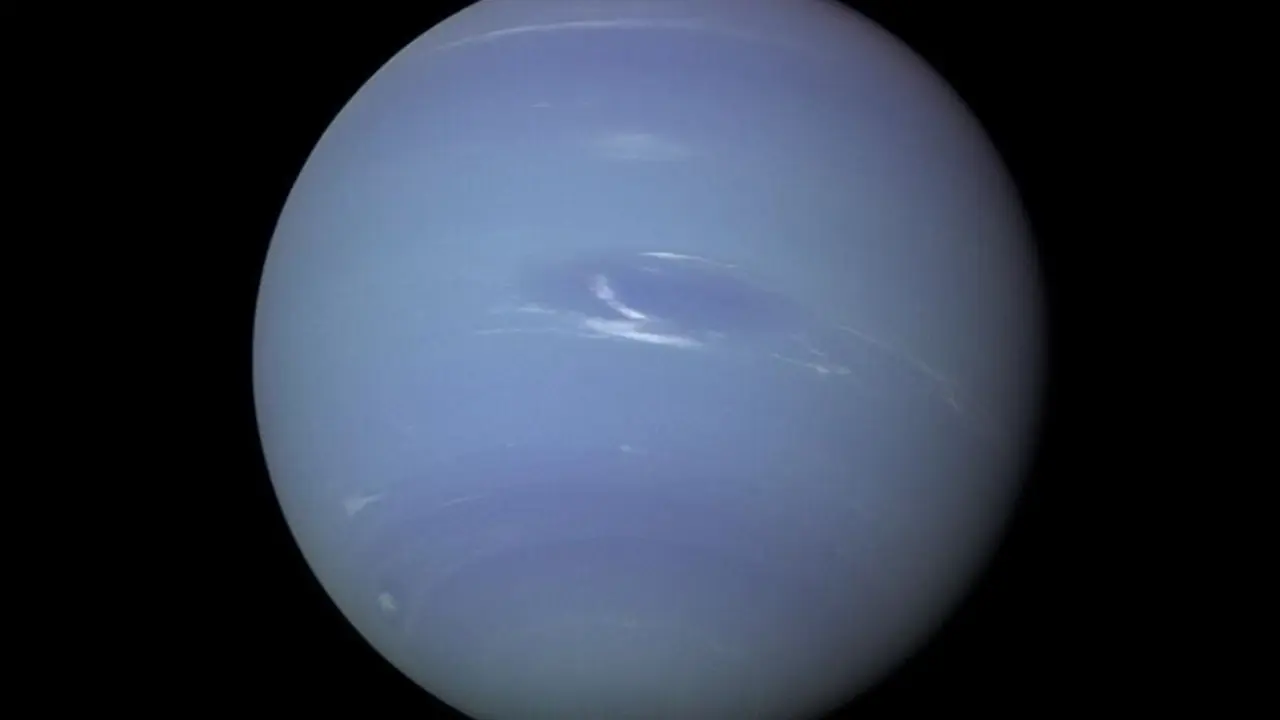 Imagen de Neptuno tomada en 1989 por la misi&oacute;n Voyager 2 de la NASA