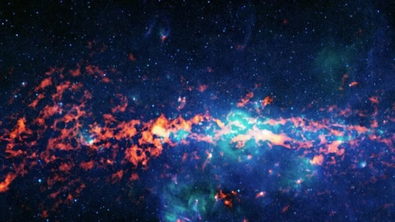 Regi&oacute;n de formaci&oacute;n estelar Sagittarius B2 en el centro gal&aacute;ctico
