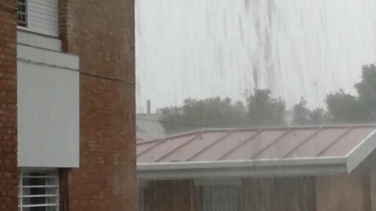 Intensa lluvias en Cartaya.