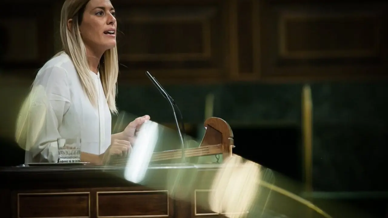 Archivo - La diputada de PDeCAT Miriam Nogueras, en la tribuna del Congreso