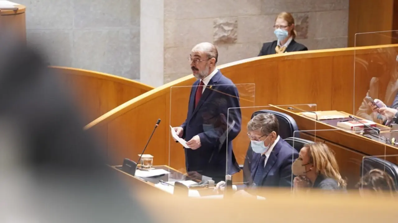 El presidente del Gobierno de Arag&oacute;n, Javier Lamb&aacute;n.