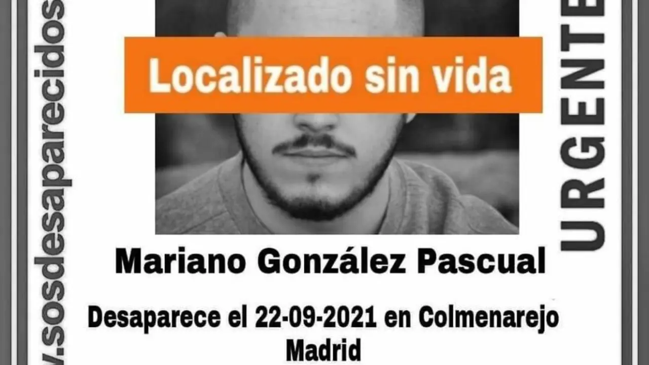Localizado sin vida el joven de Zarzalejo desaparecido