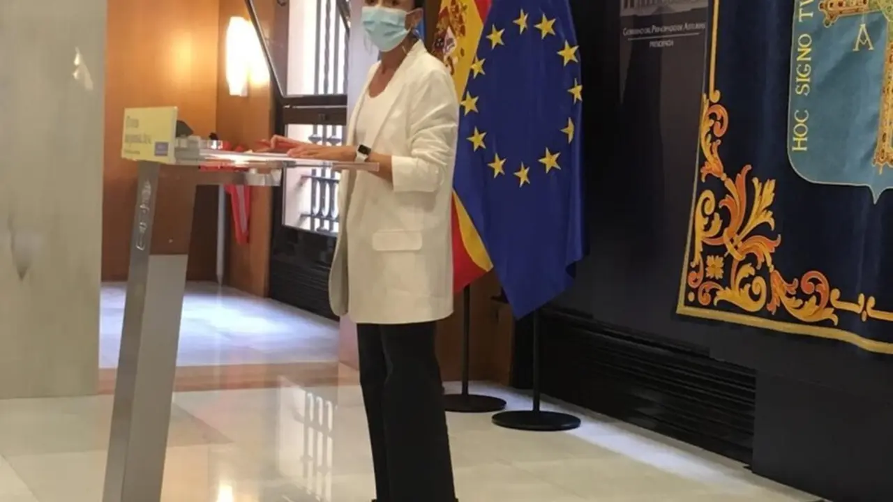La portavoz del Gobierno del Principado de Asturias, Melania &Aacute;lvarez
