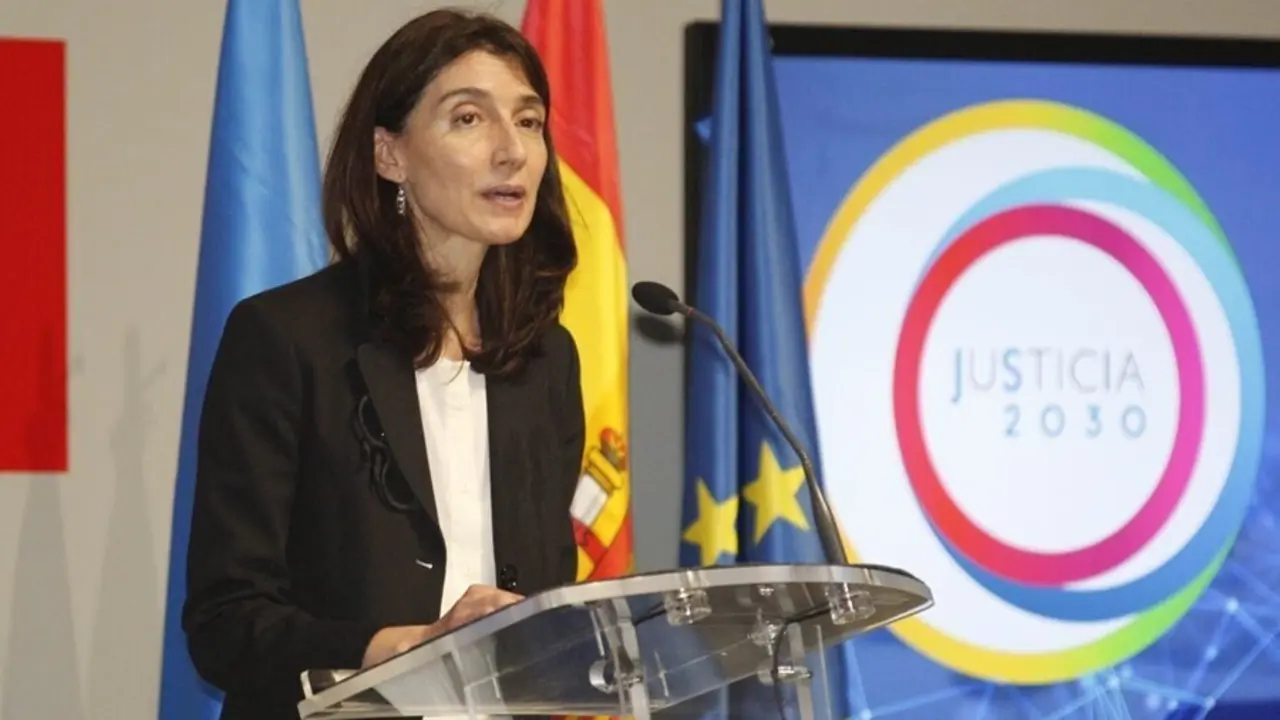 La ministra de Justicia Pilar Llop durante la presentaci&oacute;n del Plan de Justicia 2030 en la C&uacute;pula del Centro Niemeyer en Avil&eacute;s (Asturias)
