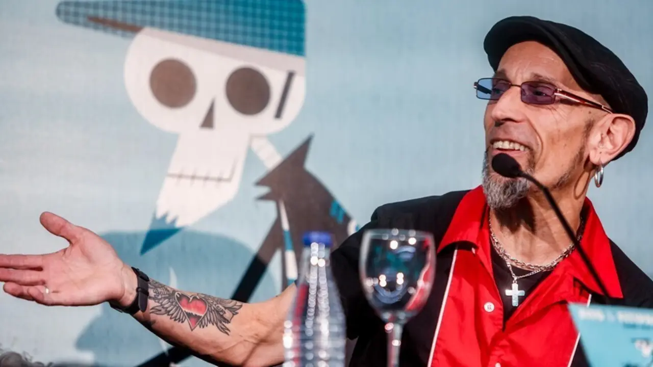 El cantante Fito Cabrales, durante una rueda de prensa en el WiZink Center, a 24 de septiembre de 2021, en Madrid (Espa&ntilde;a). 