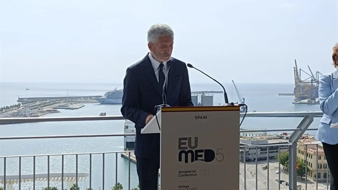 Fernando Grande-Marlaska, ministro del Interior, en rueda de prensa