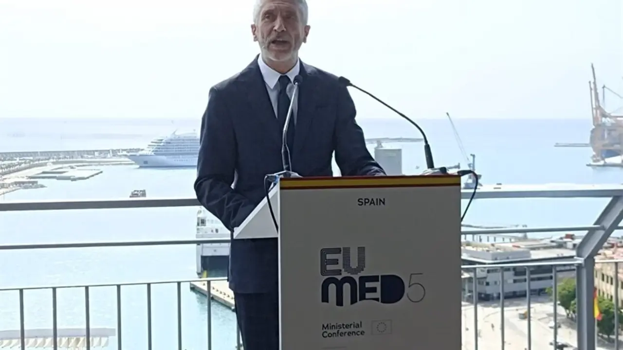 Fernando Grande-Marlaska, ministro del Interior, en rueda de prensa