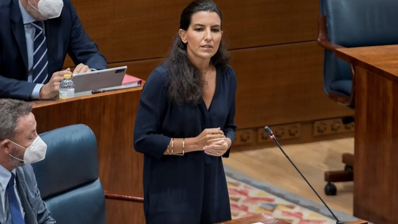 La portavoz de Vox en la Asamblea de Madrid, Roc&iacute;o Monasterio.