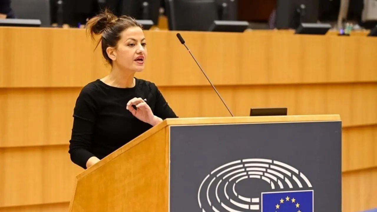 Archivo - La eurodiputada Sira Rego, de Izquierda Unida