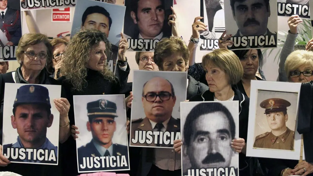 Imagen de 2012, cuando la asociaci&oacute;n Voces contra el Terrorismo present&oacute; la plataforma "Mujeres por la Justicia" para esclarecer y condenar los cr&iacute;menes que todav&iacute;a est&aacute;n sin resolver. EFE