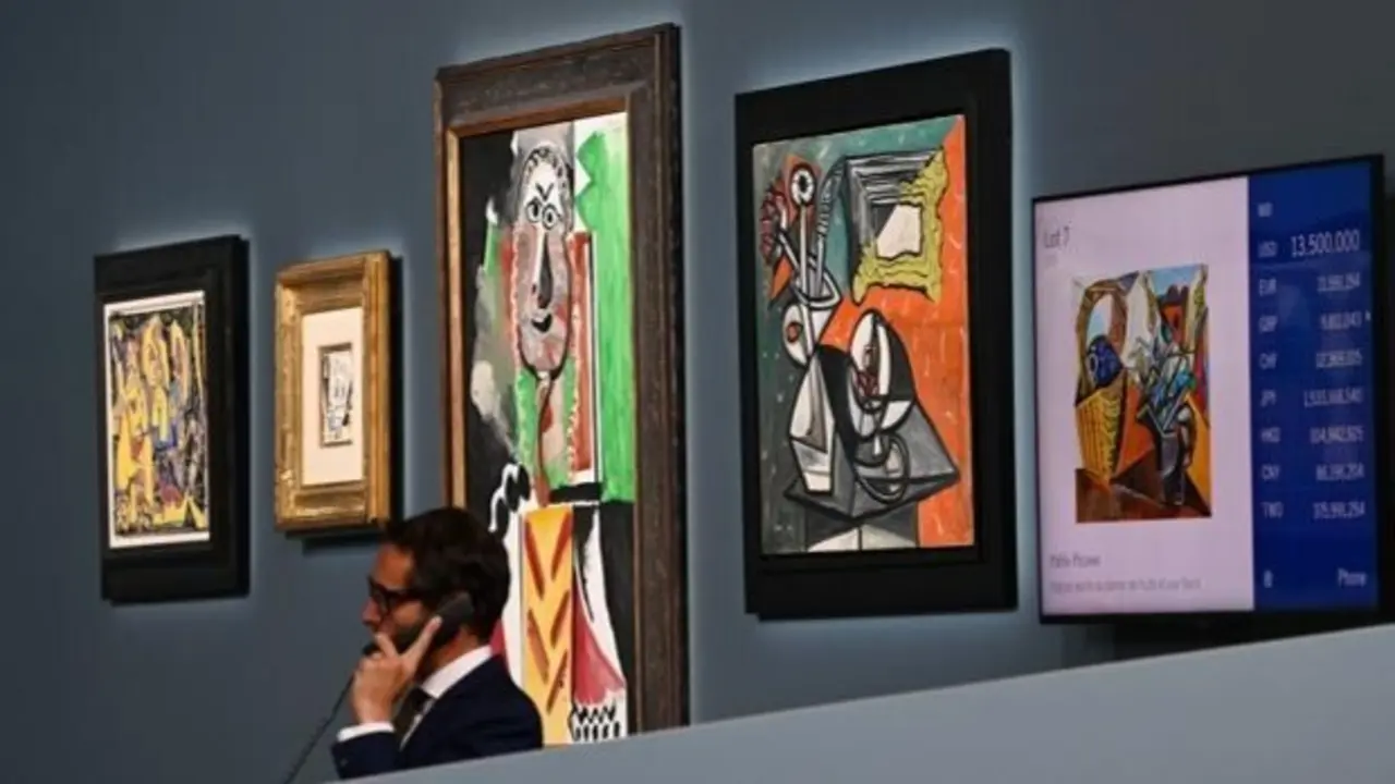 El presidente de Sotheby&rsquo;s durante la subasta - Getty Images para Sotheby&rsquo;s