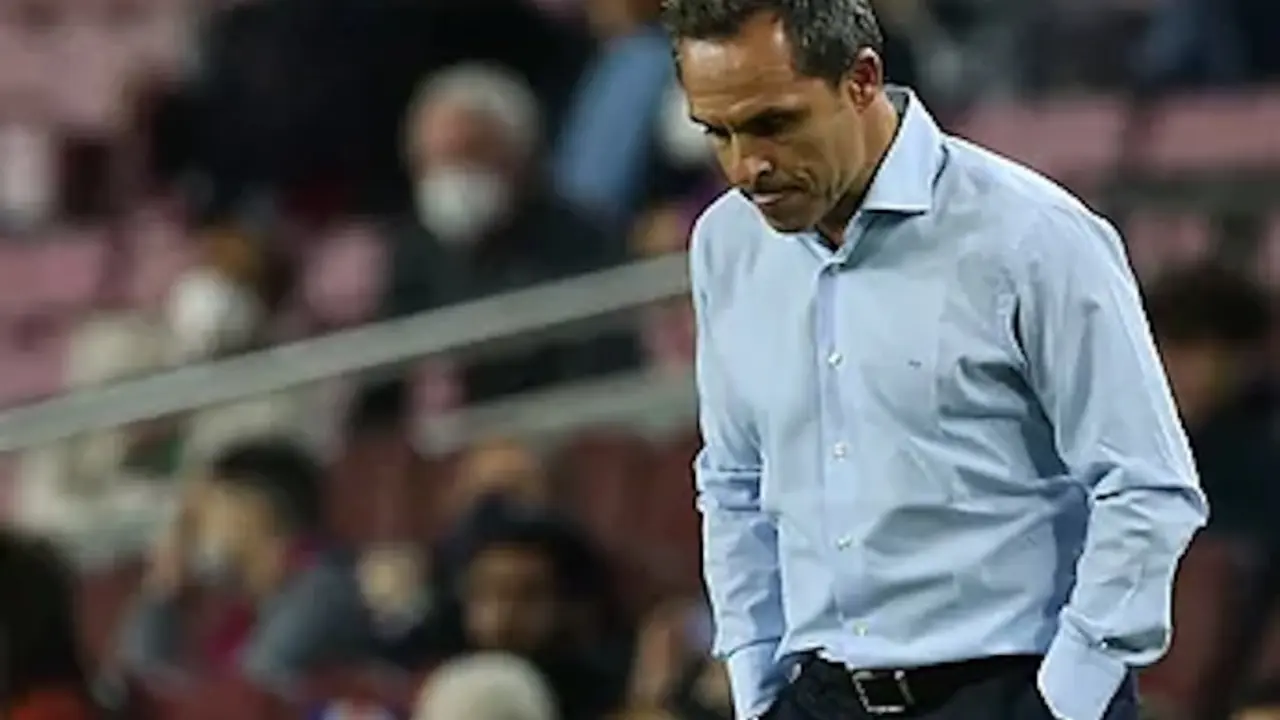 Sergi Barjuan, t&eacute;cnico interino del Bar&ccedil;a.EFE