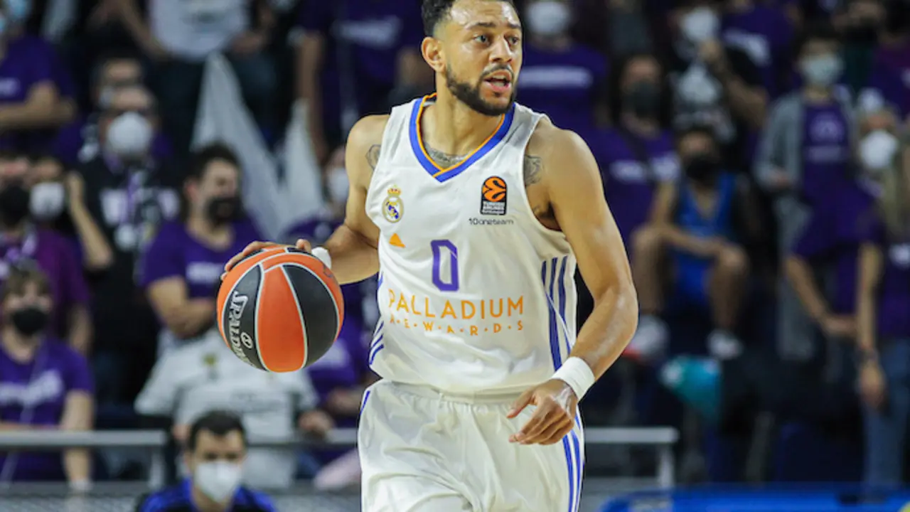Williams-Goss del Real Madrid en acci&oacute;n durante el partido de baloncesto de la Turkish Airlines Euroleague entre el Real Madrid y el Fenerbahce en el Wizink Center el 21 de octubre de 2021 en Madrid, Espa&ntilde;a.
Firma
AFP7 / Europa Press