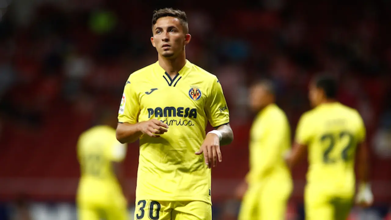 Yeremi Pino, del Villarreal, mira durante el partido de f&uacute;tbol de La Liga Santander entre el Atl&eacute;tico de Madrid y el Villarreal CF en el estadio Wanda Metropolitano el 29 de agosto de 2021, en Madrid, Espa&ntilde;a. (Foto de ARCHIVO)
Firma
AFP7 / Europa Press - S&oacute;lo para uso en Espa&ntilde;a