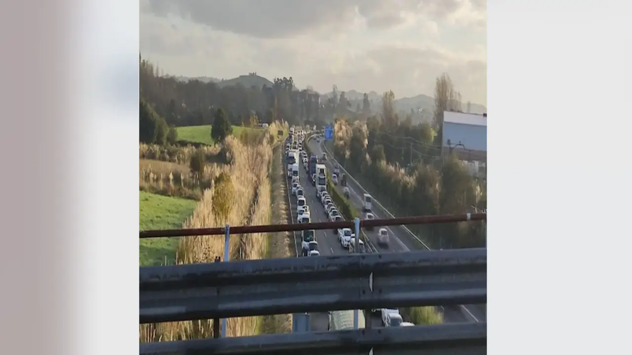Imagen del estado de la carretera esta ma&ntilde;ana.