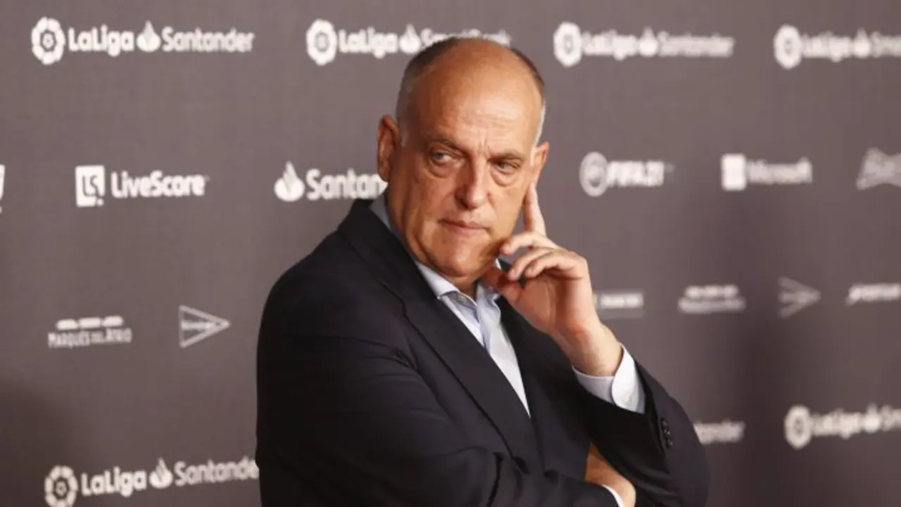 El presidente de LaLiga Javier Tebas.