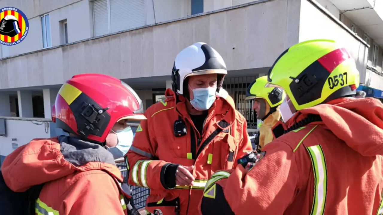 Los bomberos de Valencia en una de sus intervenciones  Consorcio de Bomberos de Valencia