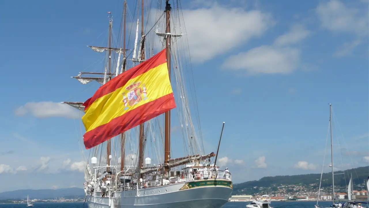 El barco 'Juan Sebasti&aacute;n de Elcano'.