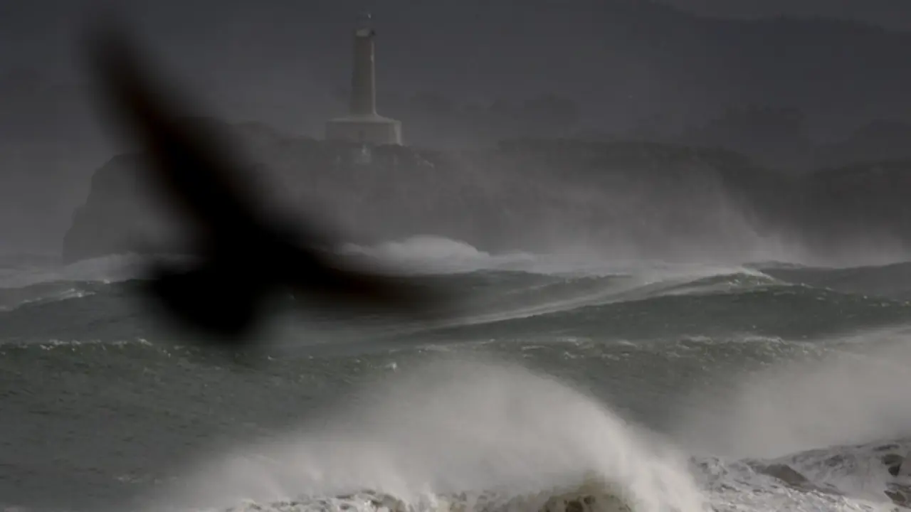 Olas en el Sardinero.