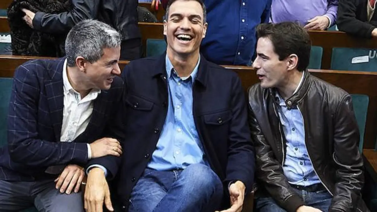 Pedro Sanchez, Pablo Casares y Pablo Zuloaga. / JUAN MANUEL SERRANO ARCE ARCHIVO